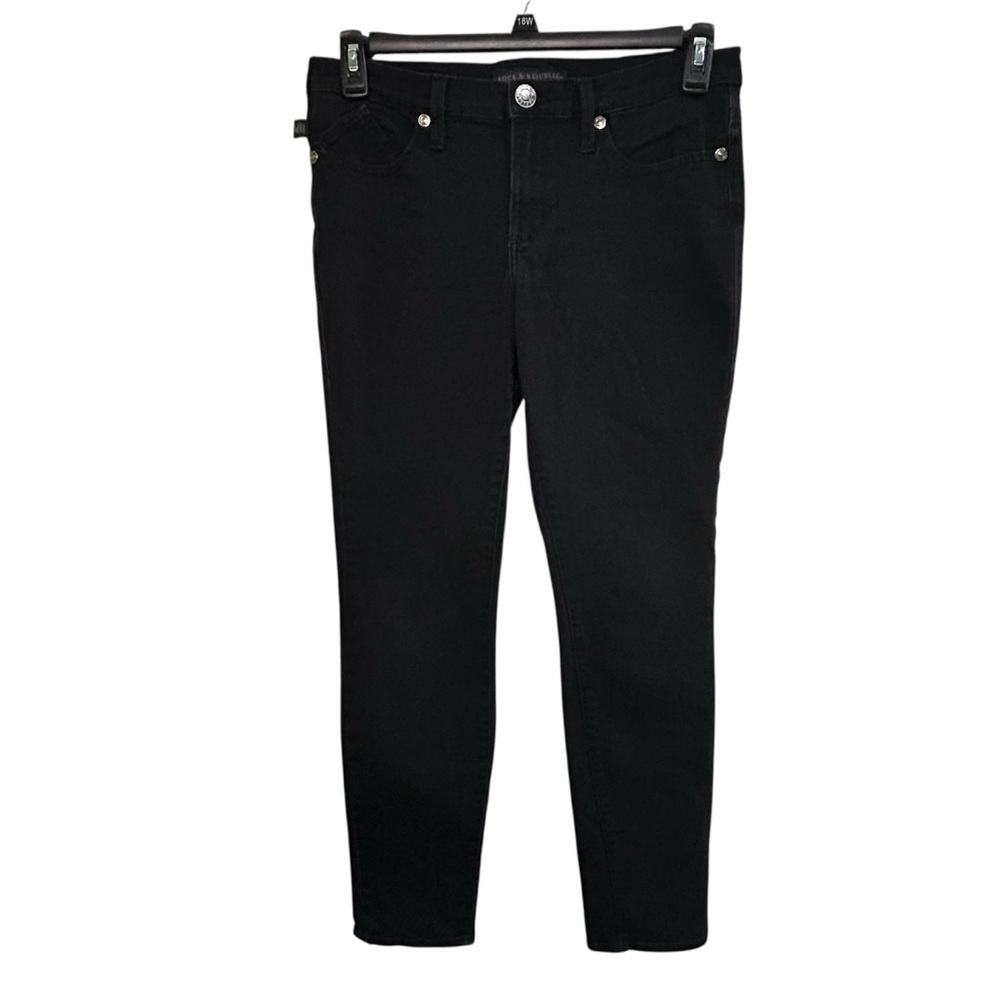 Rock & Republic Women's Black Skinny Jeans Streetwear Party Classic Grunge Sz 10
